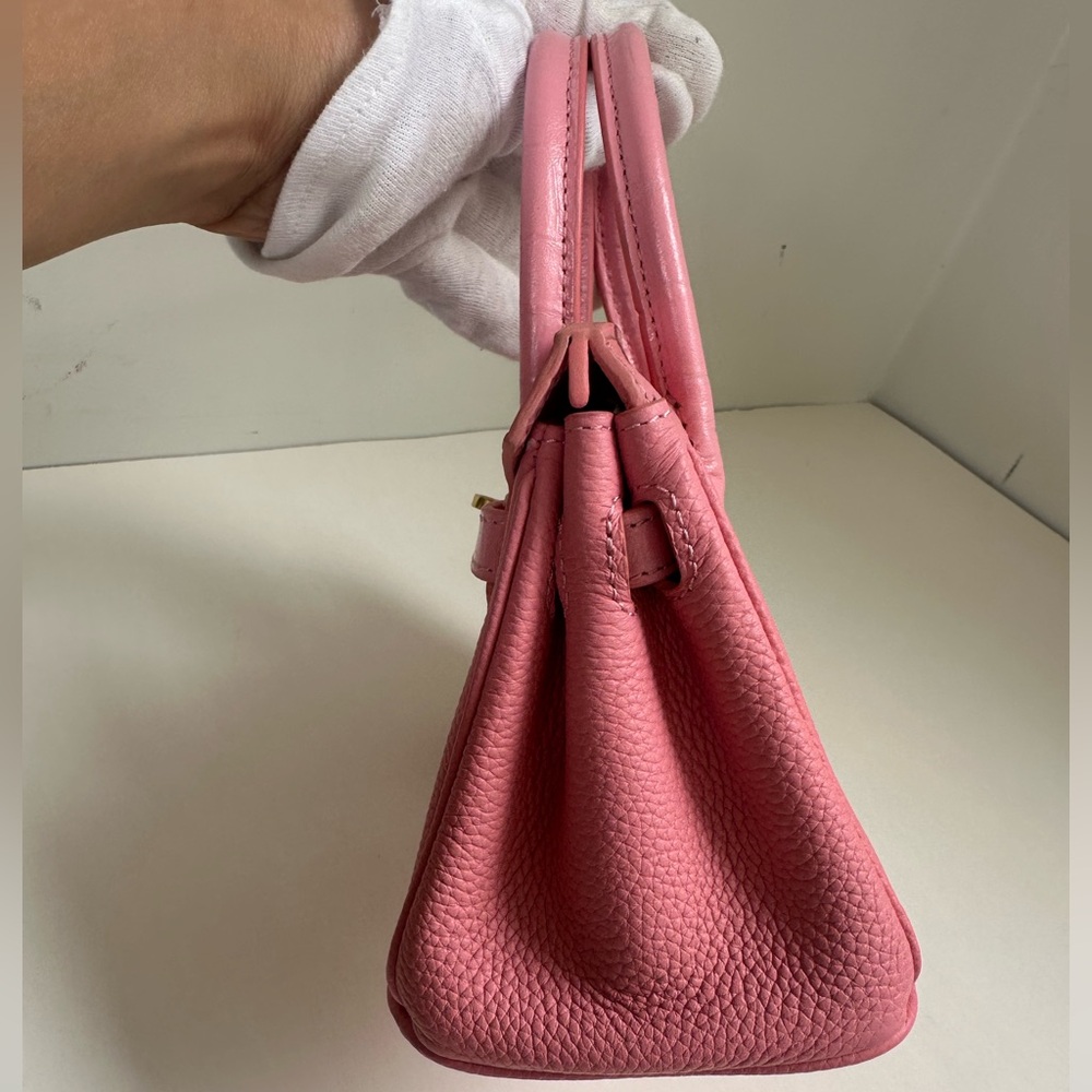 Classic Mini Leather Hangbag Gold Lock - Picture 10 of 14